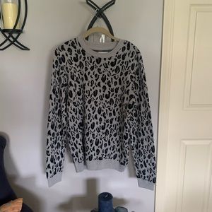 Cheetah print sweater